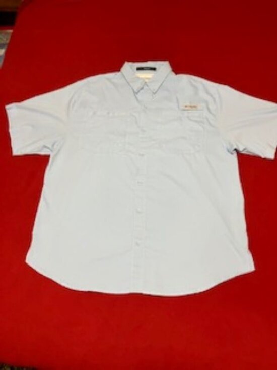 Columbia Sportswear Company Other - Columbia Tamiami Men's Short Sleeve Fishing PFG Omni-Shade Vented Lt Blue XL
